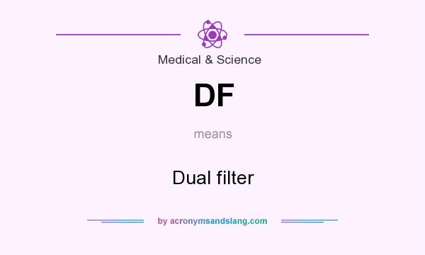 What does DF mean? It stands for Dual filter