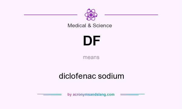 What does DF mean? It stands for diclofenac sodium