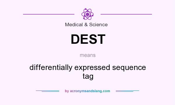 What does DEST mean? It stands for differentially expressed sequence tag
