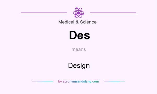 What does Des mean? It stands for Design