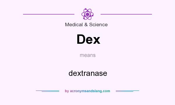 What does Dex mean? It stands for dextranase