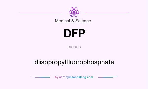 What does DFP mean? It stands for diisopropylfluorophosphate