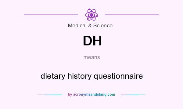 What does DH mean? It stands for dietary history questionnaire