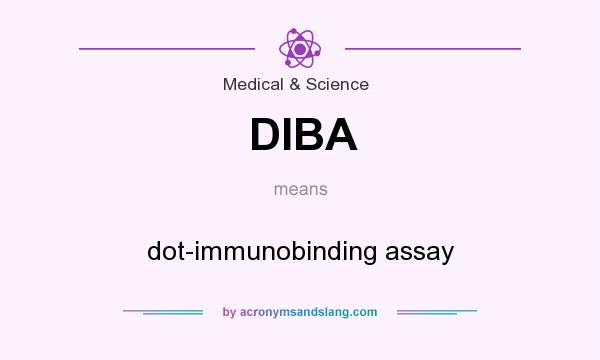 What does DIBA mean? It stands for dot-immunobinding assay
