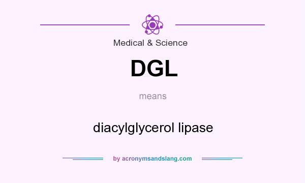 What does DGL mean? It stands for diacylglycerol lipase