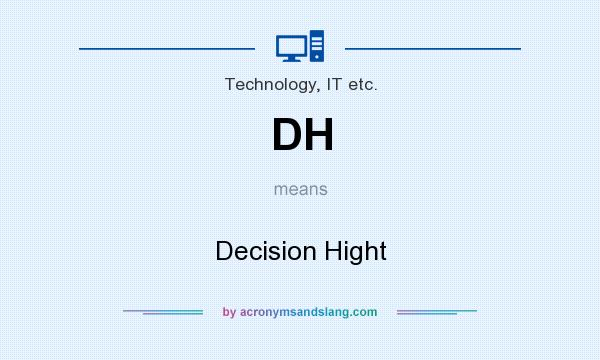 What does DH mean? It stands for Decision Hight