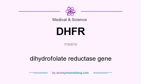 What does DHFR mean? It stands for dihydrofolate reductase gene