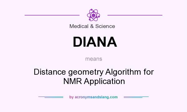 What does DIANA mean? It stands for Distance geometry Algorithm for NMR Application