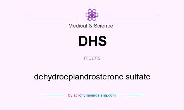 What does DHS mean? It stands for dehydroepiandrosterone sulfate