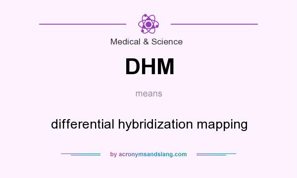 What does DHM mean? It stands for differential hybridization mapping