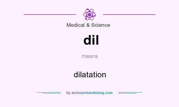 What does dil mean? It stands for dilatation