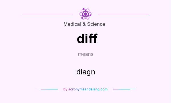 What does diff mean? It stands for diagn