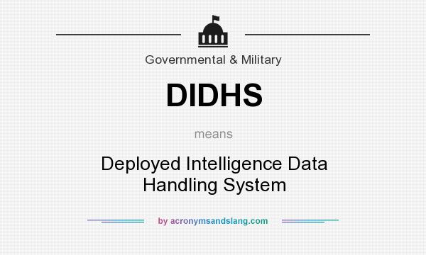 What does DIDHS mean? It stands for Deployed Intelligence Data Handling System