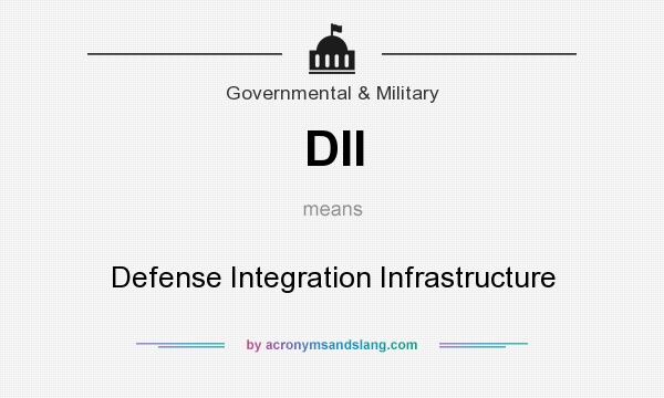 What does DII mean? It stands for Defense Integration Infrastructure