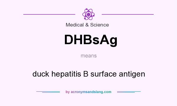 What does DHBsAg mean? It stands for duck hepatitis B surface antigen