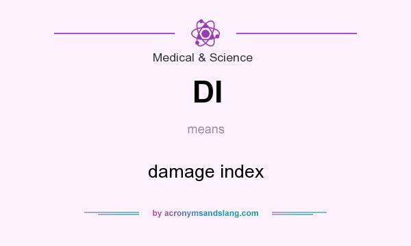 What does DI mean? It stands for damage index