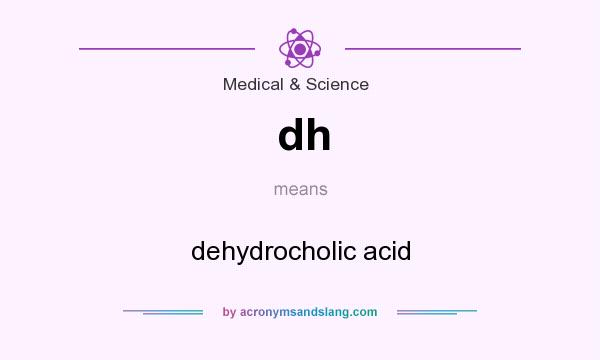 What does dh mean? It stands for dehydrocholic acid