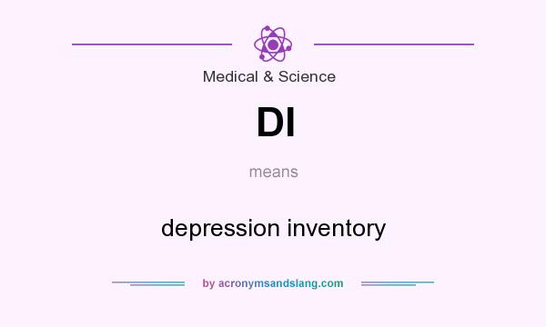 What does DI mean? It stands for depression inventory