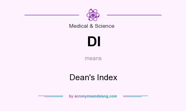 What does DI mean? It stands for Dean`s Index