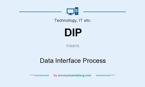 What does DIP mean? It stands for Data Interface Process