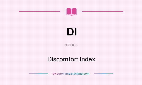What does DI mean? It stands for Discomfort Index