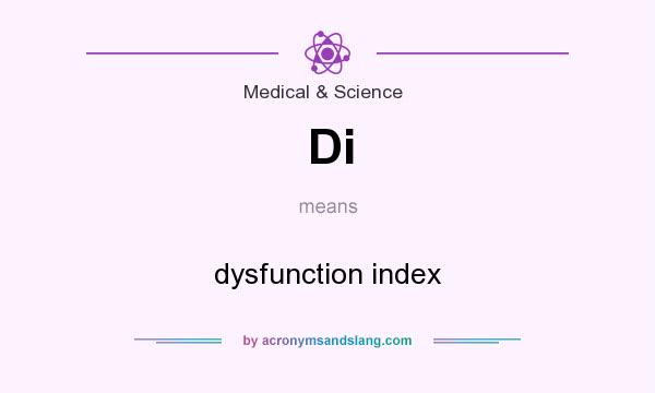What does Di mean? It stands for dysfunction index