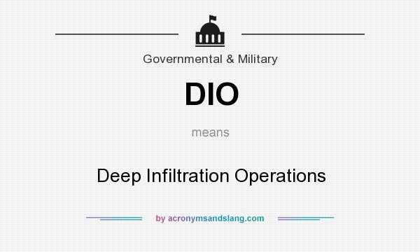 What does DIO mean? It stands for Deep Infiltration Operations
