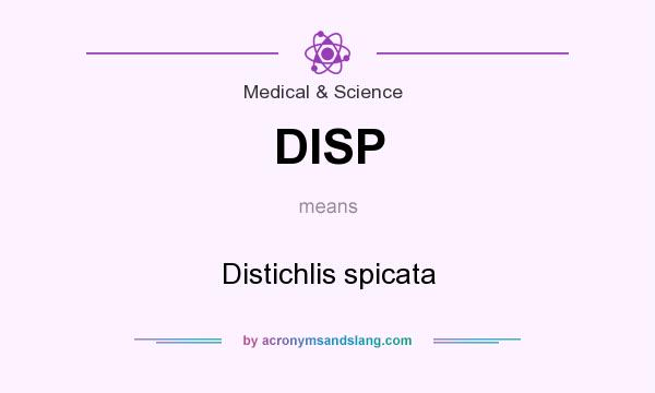 What does DISP mean? It stands for Distichlis spicata
