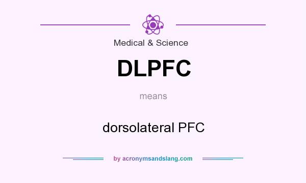 What does DLPFC mean? It stands for dorsolateral PFC