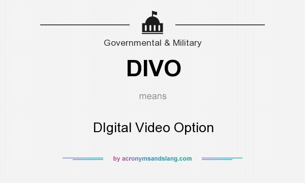 What does DIVO mean? It stands for DIgital Video Option