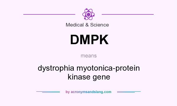 What does DMPK mean? It stands for dystrophia myotonica-protein kinase gene