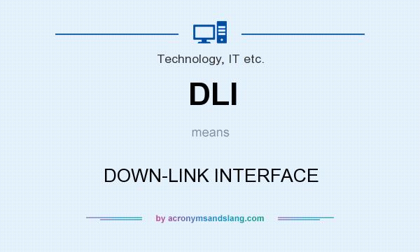 What does DLI mean? It stands for DOWN-LINK INTERFACE