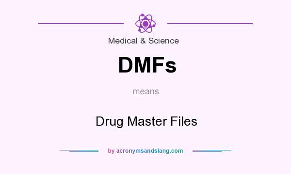 What does DMFs mean? It stands for Drug Master Files