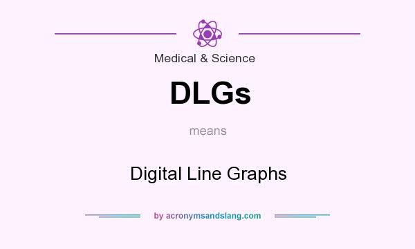 What does DLGs mean? It stands for Digital Line Graphs