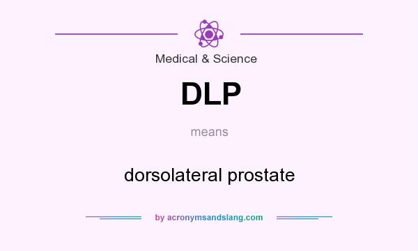 What does DLP mean? It stands for dorsolateral prostate