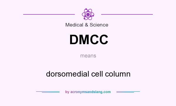 What does DMCC mean? It stands for dorsomedial cell column
