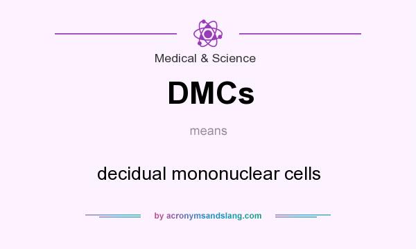 What does DMCs mean? It stands for decidual mononuclear cells