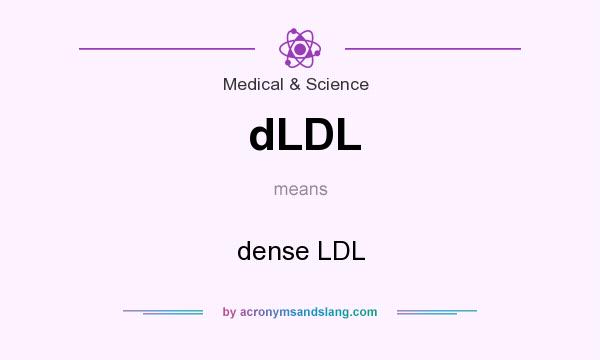 What does dLDL mean? It stands for dense LDL