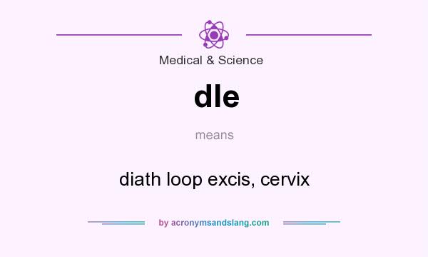 What does dle mean? It stands for diath loop excis, cervix