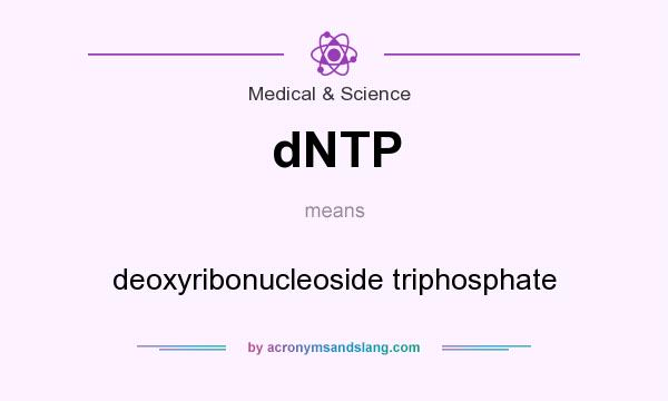 What does dNTP mean? It stands for deoxyribonucleoside triphosphate