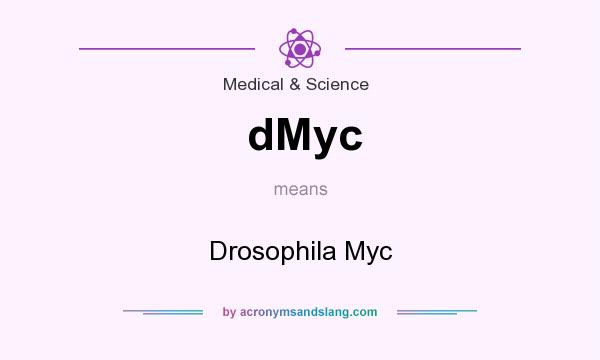 What does dMyc mean? It stands for Drosophila Myc