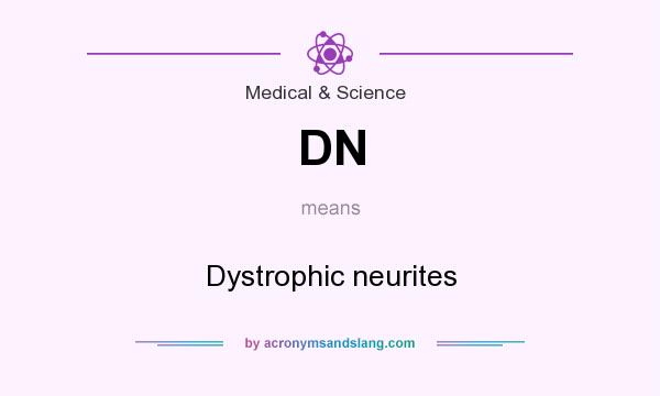 What does DN mean? It stands for Dystrophic neurites