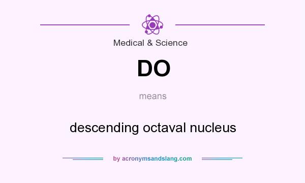 What does DO mean? It stands for descending octaval nucleus