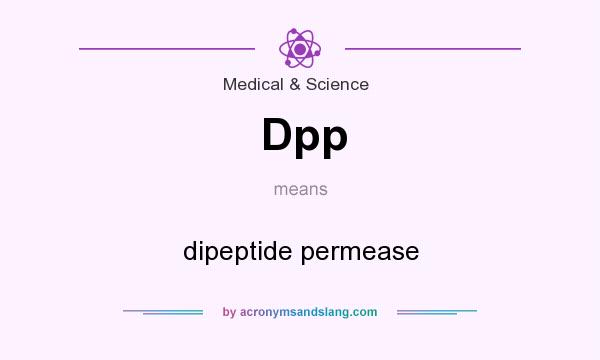What does Dpp mean? It stands for dipeptide permease