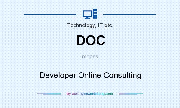 What does DOC mean? It stands for Developer Online Consulting