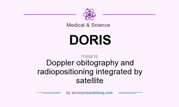 What does DORIS mean? It stands for Doppler obitography and radiopositioning integrated by satellite