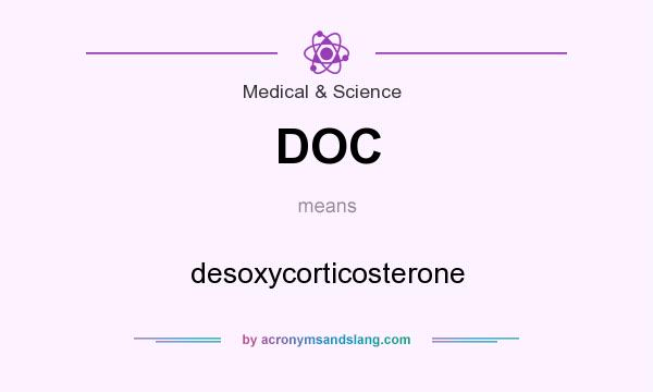 What does DOC mean? It stands for desoxycorticosterone