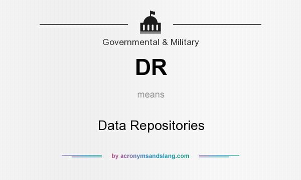 What does DR mean? It stands for Data Repositories