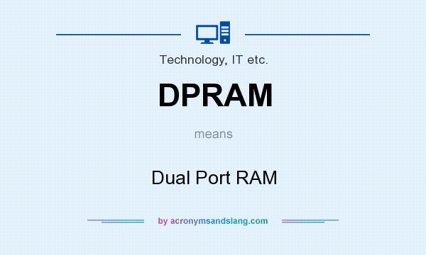 What does DPRAM mean? It stands for Dual Port RAM