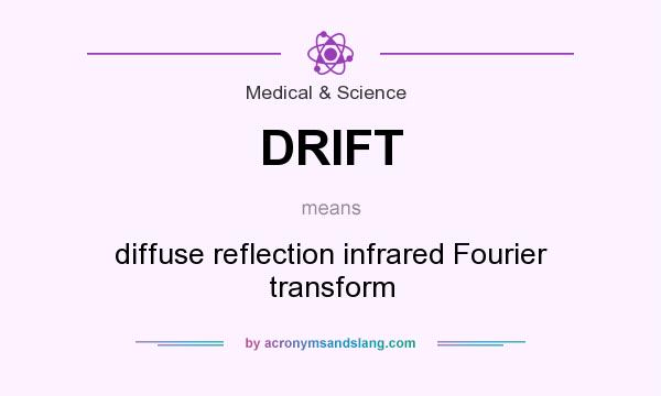 What does DRIFT mean? It stands for diffuse reflection infrared Fourier transform